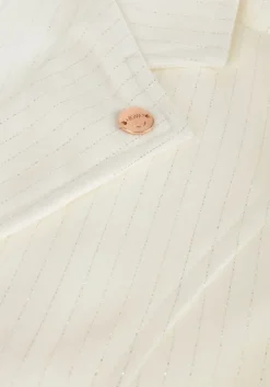 witte nono blazer dip girls lurex pinstripe blazer white