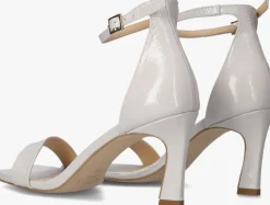 witte notre-v sandalen met hak 86605