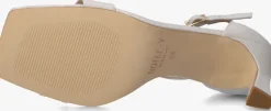 witte notre-v sandalen met hak 86605