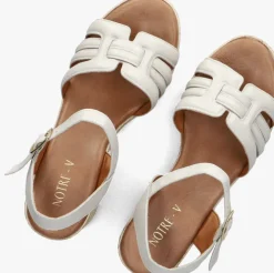 witte notre-v sandalen met hak as-2000