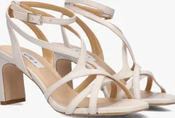 witte notre-v sandalen met hak 42527