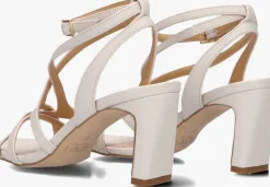 witte notre-v sandalen met hak 42527