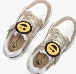 witte nubikk lage sneakers basket court jr