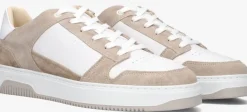 witte nubikk lage sneakers basket court heren