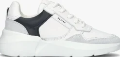 witte nubikk lage sneakers roque road wave g