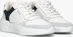 witte nubikk lage sneakers roque road wave g