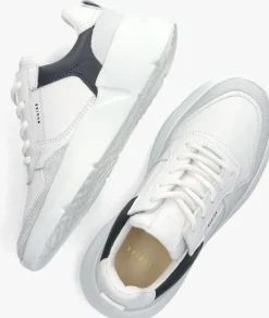 witte nubikk lage sneakers roque road wave g