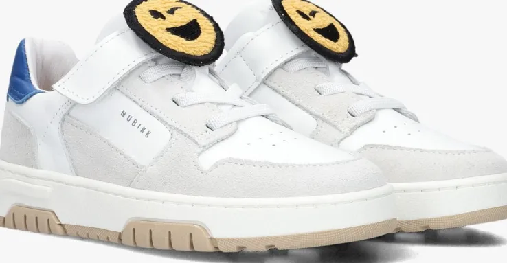 witte nubikk lage sneakers basket court jr