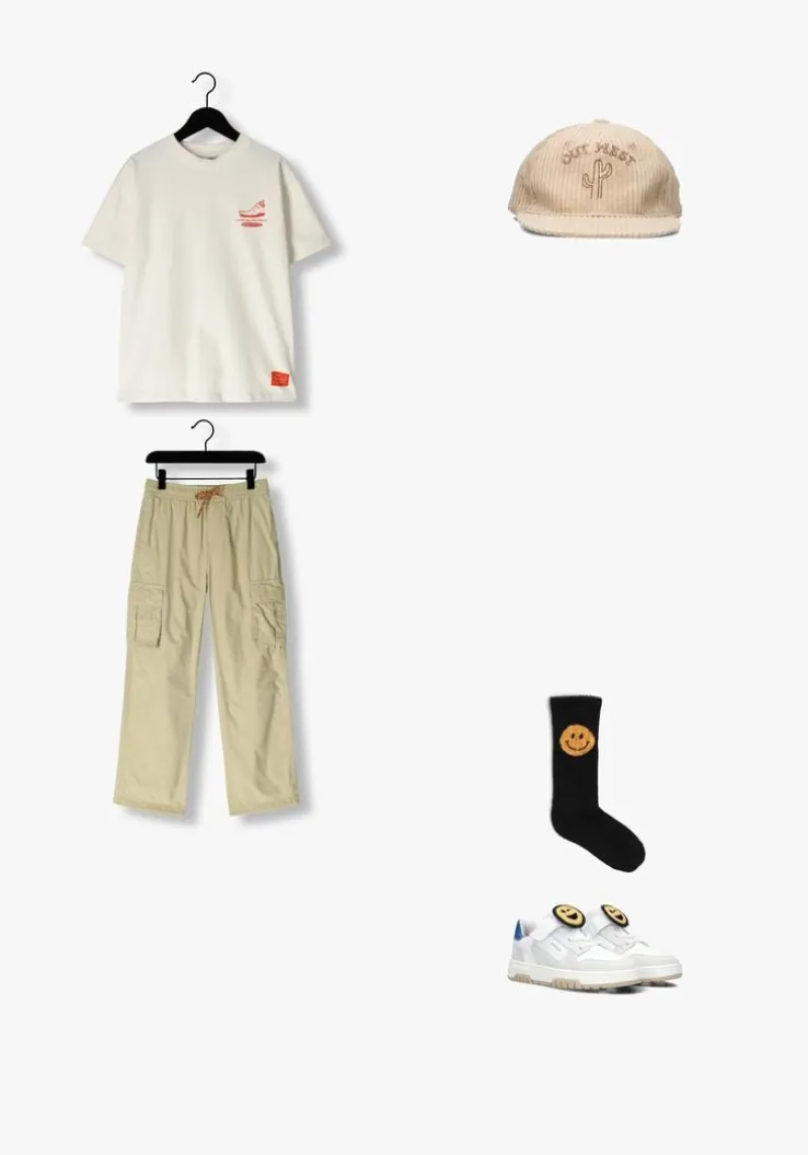 witte nubikk lage sneakers basket court jr