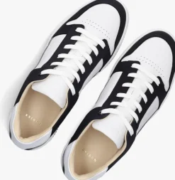 witte nubikk lage sneakers basket court heren