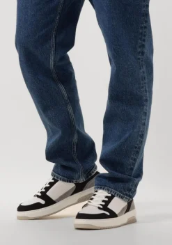 witte nubikk lage sneakers basket court heren