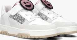 witte nubikk lage sneakers basket court jr g