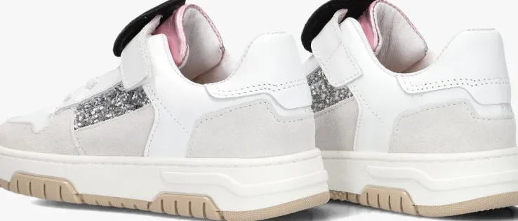 witte nubikk lage sneakers basket court jr g