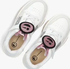 witte nubikk lage sneakers basket court jr g