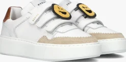 witte nubikk lage sneakers vince straps k
