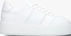 witte nubikk lage sneakers elise wing