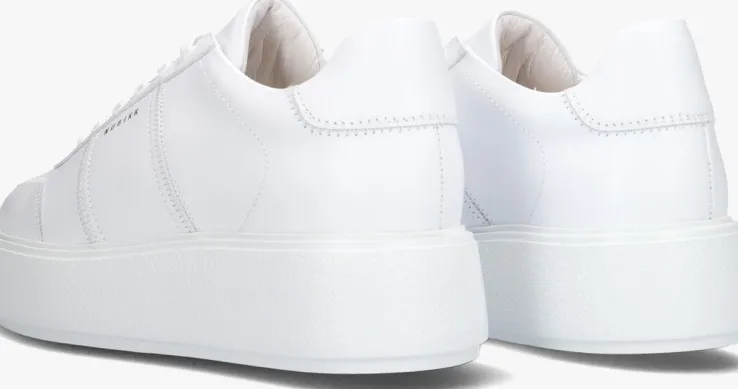witte nubikk lage sneakers elise wing