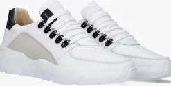 witte nubikk lage sneakers roque roman men