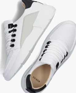 witte nubikk lage sneakers roque roman men