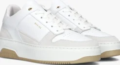 witte nubikk lage sneakers basket court dames