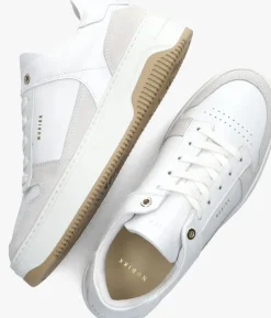 witte nubikk lage sneakers basket court dames
