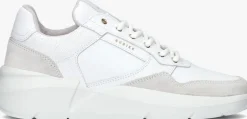 witte nubikk lage sneakers roque road wave