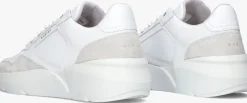 witte nubikk lage sneakers roque road wave