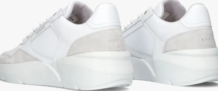 witte nubikk lage sneakers roque road wave