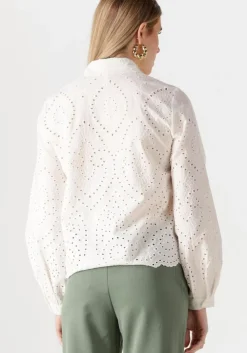 witte object blouses objbitten l/s re shirt