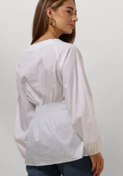 witte object blouses objtutta sculpture fit ls shirt d div