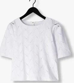 witte object top objava 2/4 lo o-neck top