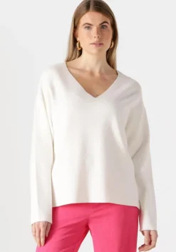 witte object trui objreynard v-neck pullover