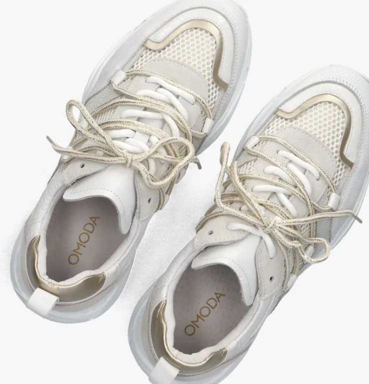witte omoda lage sneakers alicia 402-b