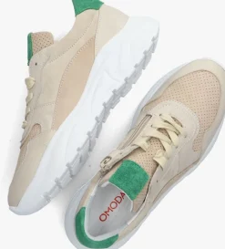 witte omoda lage sneakers fiene
