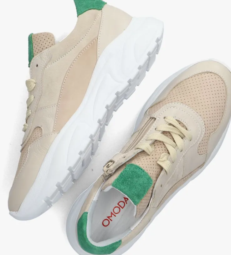 witte omoda lage sneakers fiene