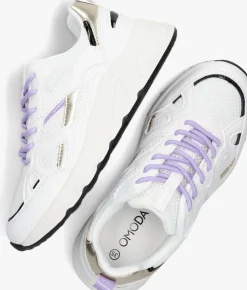 witte omoda lage sneakers jazz