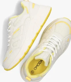 witte omoda lage sneakers jazz