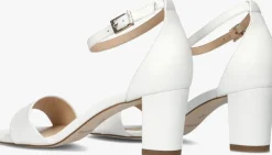 witte peter kaiser sandalen met hak 78340