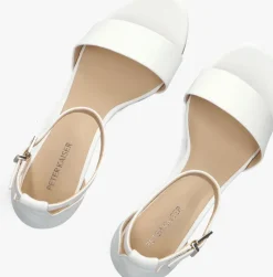 witte peter kaiser sandalen met hak 78340