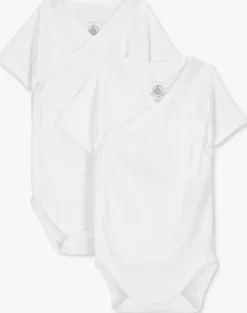 witte petit bateau rompers 2 bodies naiss ml