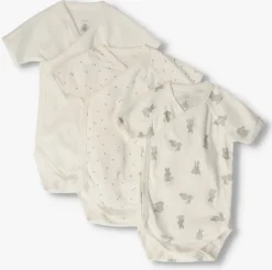 witte petit bateau rompers 3 bodies naiss mc