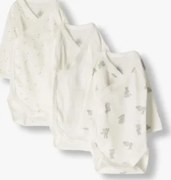 witte petit bateau rompers 3 bodies naiss ml