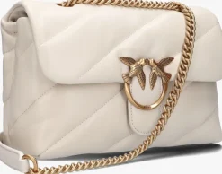 witte pinko schoudertas love puff classic