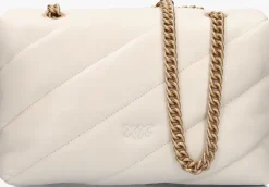 witte pinko schoudertas love puff classic