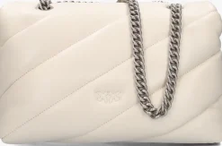 witte pinko schoudertas love puff classic