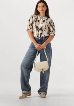 witte pinko schoudertas saddle mini