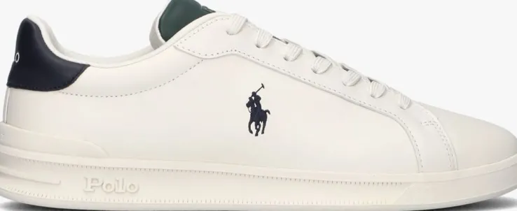 witte polo ralph lauren lage sneakers heritage court ii