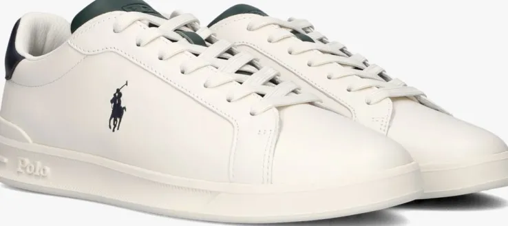 witte polo ralph lauren lage sneakers heritage court ii