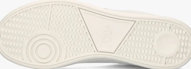 witte polo ralph lauren lage sneakers heritage court ii