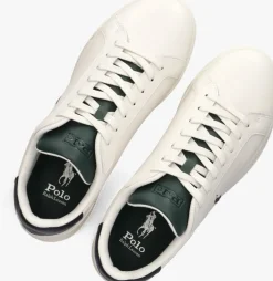 witte polo ralph lauren lage sneakers heritage court ii